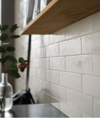 Carreau Marca Corona Regoli 7.5x30 Bianco Matt