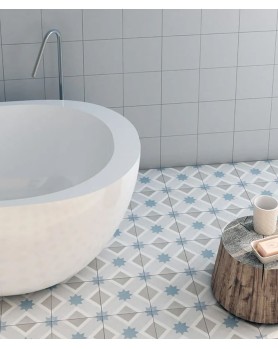 Carreau Kerion Neocim classic 20 x20 Optique framboise décor
