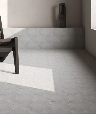 Carrelage Star gris clair collection Kasbah Equipe