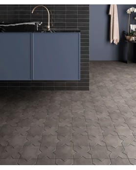 Carrelage Star gris foncé collection Kasbah Equipe