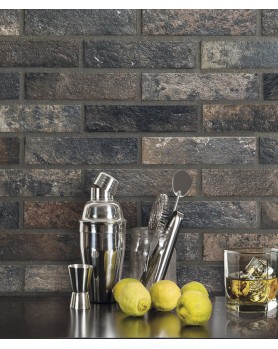 Carrelage effet brique Bristol dark Ceramica Rondine