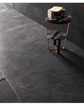 Dalle extérieure effet ardoise ardesia nera Stonework Supergrès