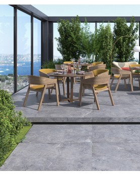 Dalle terrasse 20mm Evolution Titanio Castelvetro