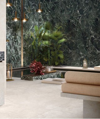 Dalle extérieure blanche 20mm Elysian EY01 Mediterranea Mirage