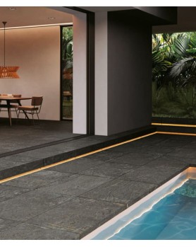 Carrelage extérieur terrasse imitation pierre Losa Novoceram