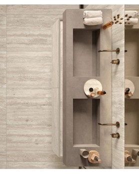 Carrelage effet travertin beige Elysian EY07 Travertino Light Mirage