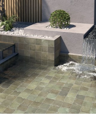 Carrelage extérieur piscine et terrasse Spa&Pools Jungle Equipe