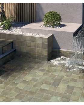 Carrelage extérieur piscine et terrasse Spa&Pools Jungle Equipe