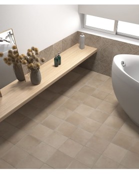 Carrelage effet ciment Ares taupe Equipe