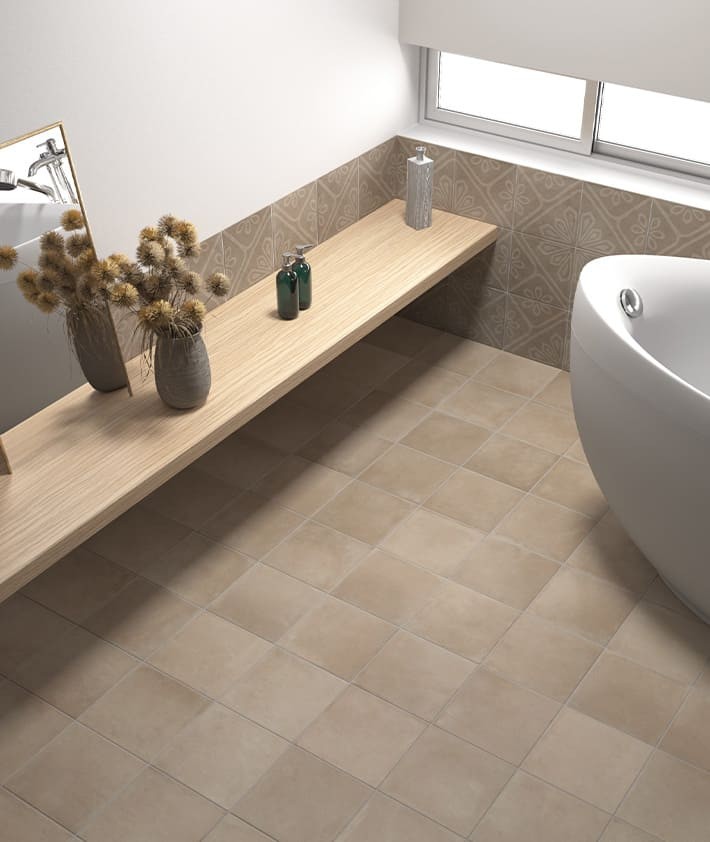Carrelage effet ciment Ares taupe Equipe Carrelage effet ciment Ares taupe Equipe