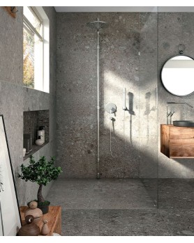 Carrelage intérieur terrazzo gris RR02 Gra Norr Mirage