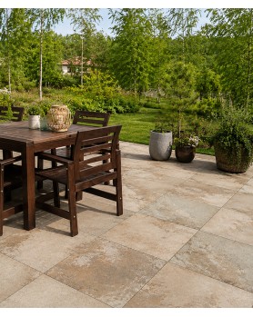 carrelage effet pierre naturel pour terrasse