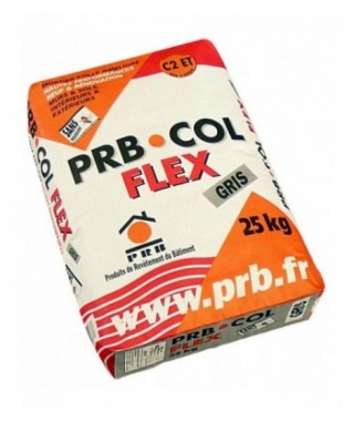Colle Flex pour carrelage PRB gris 25kg