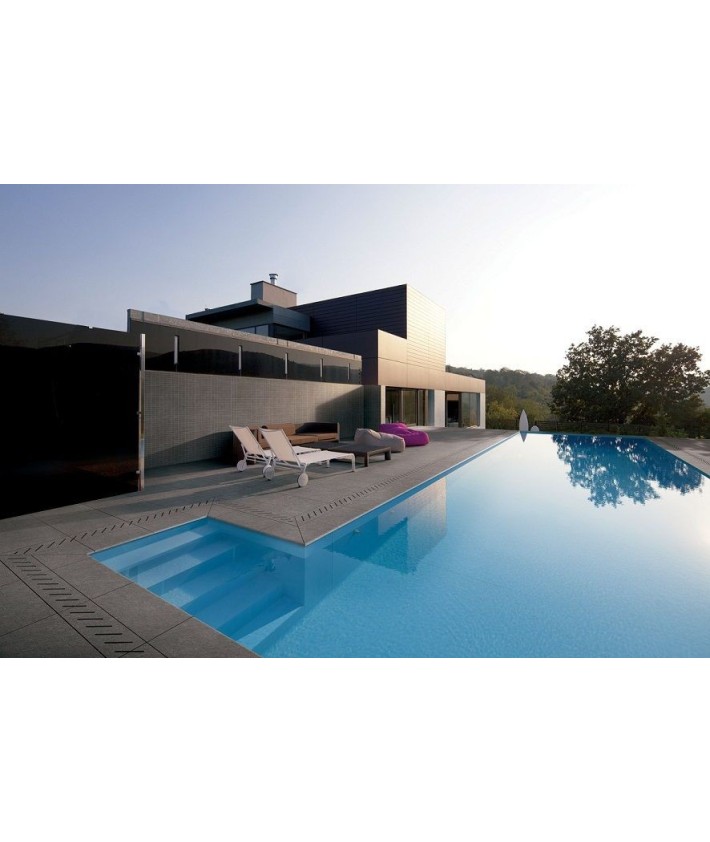 Carrelage extérieur 2cm imitation pierre Novoceram Samsara rectifié structuré 60x60 Carrelage extérieur 2cm imitation pierre Novoceram Samsara rectifié structuré 60x60