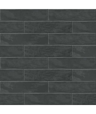 Carrelage mural ABK Crossroad Brick noir 7.5x30