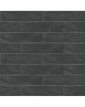 Carrelage mural ABK Crossroad Brick noir 7.5x30