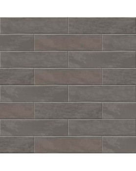 Carrelage mural ABK Crossroad Brick gris foncé 7.5x30