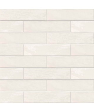 Carrelage mural ABK Crossroad Brick blanc 7.5x30
