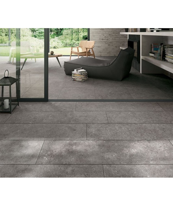 Carrelage extérieur 2cm Mirage Na.me noir 120x120 recitifé