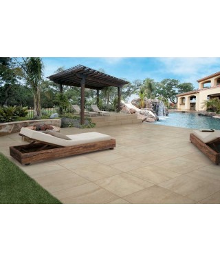 Carrelage extérieur 2cm Mirage Na.me marron clair 60x60 rectifié