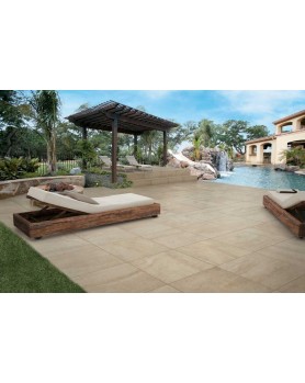 Carrelage extérieur 2cm Mirage Na.me marron clair 60x60 rectifié