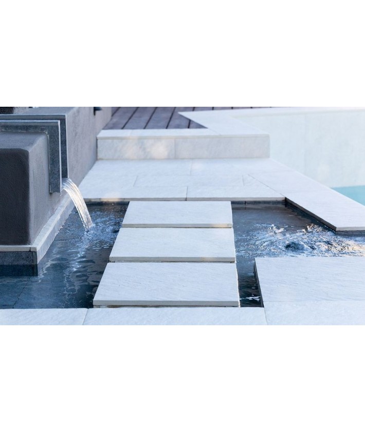 Carrelage extérieur 2cm Mirage Quarziti gris clair 45x90 rectifié Carrelage extérieur 2cm Mirage Quarziti gris clair 45x90 rectifié