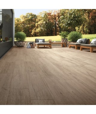 Carrelage extérieur Novoceram Hirati rectifié structuré 22.5x90