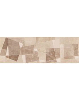 Faïence Décor Beige Effet Béton Cristacer Carlota Geom Crema 20x60