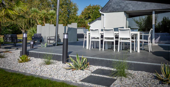 terrasse avec plot et profildeck