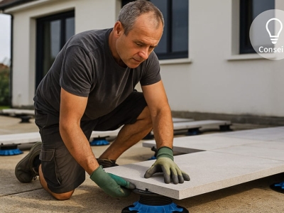 Les conseils de pose pour une terrasse avec les plots cleman